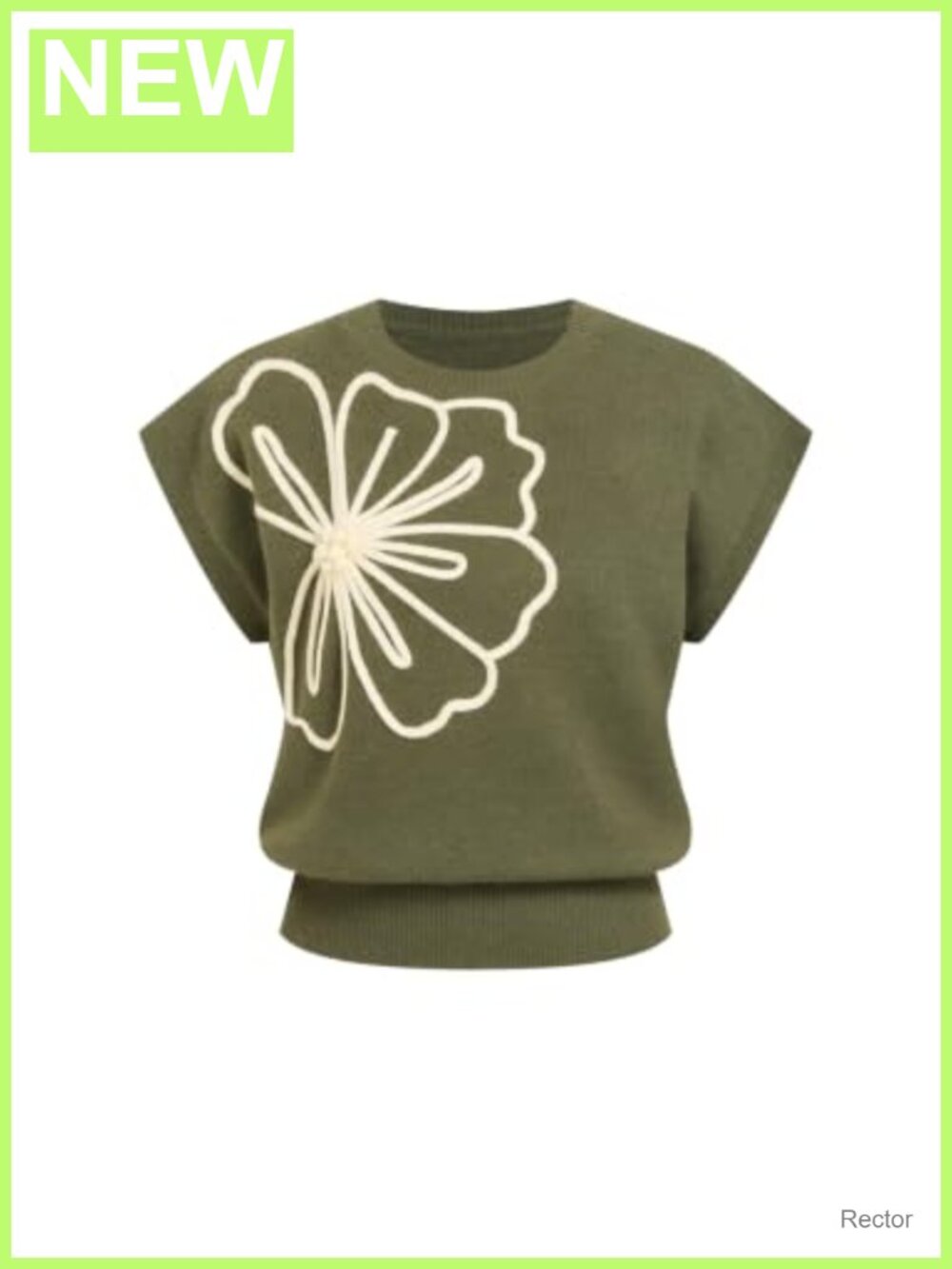 Knit Sweater Vest Short Sleeve Crewneck Layering Tank Top